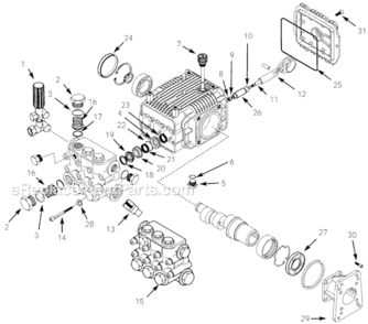 Page A Diagram and Parts List for PM080040SJ  Campbell Hausfeld Pressure Washer